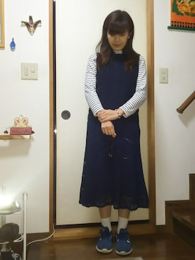 「SEVENDAYS=SUNDAY（セブンデイズサンデイ）のアイテム（ベスト）」を使った、SHIHOさん（レディース・161cm）の春コーディネート