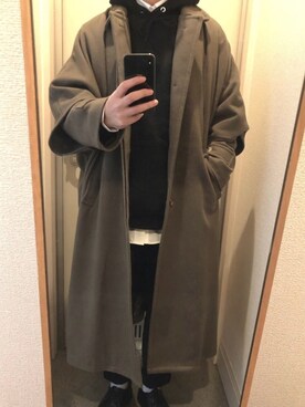 「KLEMAN（クレマン）の＜KLEMAN＞ PADRE/シューズ（モカシン/デッキシューズ）」を使った、tAKEHIrOさん（メンズ・172cm）の冬コーディネート
