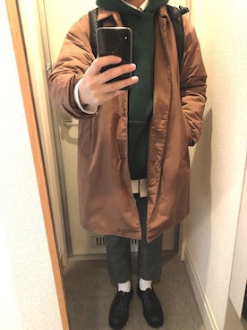 「KLEMAN（クレマン）の＜KLEMAN＞ PADRE/シューズ（モカシン/デッキシューズ）」を使った、tAKEHIrOさん（メンズ・172cm）の冬コーディネート