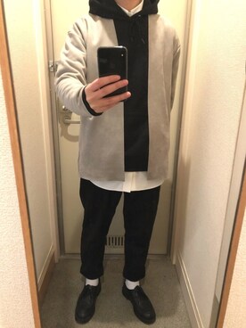 「KLEMAN（クレマン）の＜KLEMAN＞ PADRE/シューズ（モカシン/デッキシューズ）」を使った、tAKEHIrOさん（メンズ・172cm）の冬コーディネート