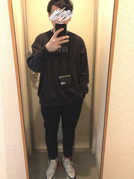 「アイテム（財布、グリーン系）」を使った、tAKEHIrOさん（メンズ・172cm）の冬コーディネート