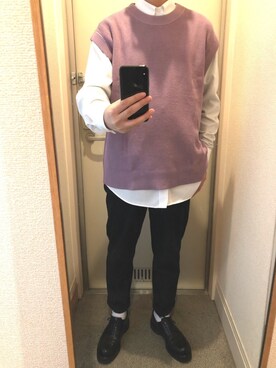 「UNPERFECT（アンパーフェクト）のアイテム」を使った、tAKEHIrOさん（メンズ・172cm）の春コーディネート