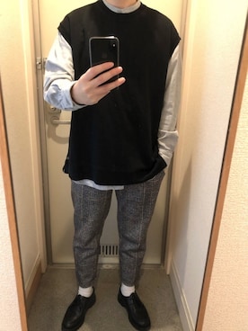 「KLEMAN（クレマン）の＜KLEMAN＞ PADRE/シューズ（モカシン/デッキシューズ）」を使った、tAKEHIrOさん（メンズ・172cm）の春コーディネート