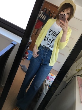 「お散歩」｜「アイテム（ハンチング/ベレー帽）」を使った、☺︎723さん（レディース・156cm）の春コーディネート