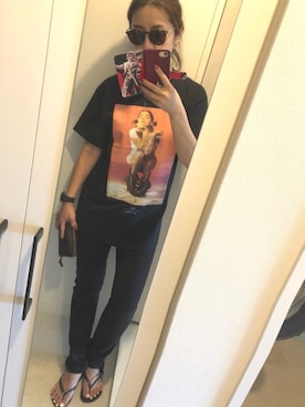 「アイテム（ビーチサンダル）」を使った、tomokoさん（レディース・160cm・30代）の秋コーディネート