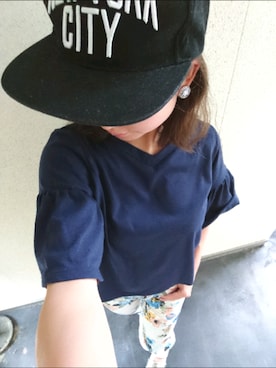 「アイテム（イヤリング）」を使った、T.A.nuuさん（レディース・150cm・20代）の夏コーディネート