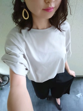 「アイテム（イヤリング）」を使った、T.A.nuuさん（レディース・150cm・20代）の夏コーディネート