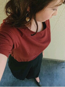 「アイテム（イヤリング）」を使った、T.A.nuuさん（レディース・150cm・20代）の夏コーディネート