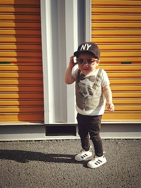 「amabro（アマブロ）のアイテム」を使った、DRAGONBOYさん（キッズ・120cm）の春コーディネート