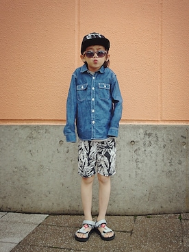 DRAGONBOYさん（キッズ・120cm）の夏コーディネート