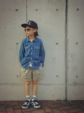 DRAGONBOYさん（キッズ・120cm）の秋コーディネート