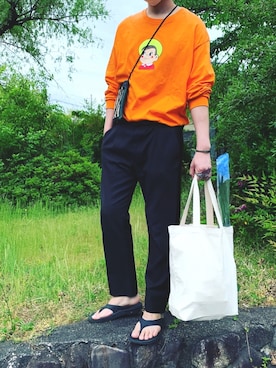 「PRADA（プラダ）のアイテム（スラックス）」を使った、Takuya Nagataさん（メンズ・183cm）の春コーディネート