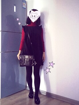 「Charlotte Olympia（シャーロットオリンピア）のアイテム（バレエシューズ）」を使った、海豹SheraMさん（レディース・162cm）の冬コーディネート