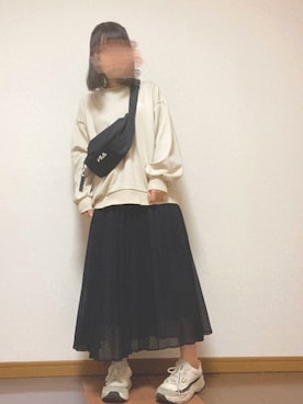 「NOWiSTYLE（ナウアイスタイル）のアイテム」を使った、のんさん（レディース・151cm）の春コーディネート