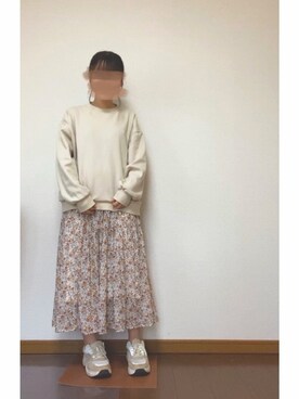 「NOWiSTYLE（ナウアイスタイル）のアイテム」を使った、のんさん（レディース・151cm）の春コーディネート