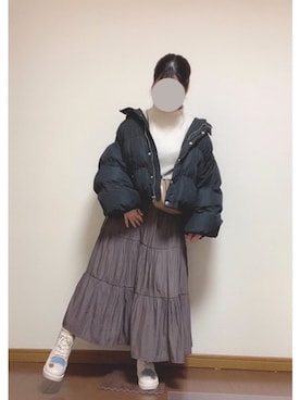 「apres jour（アプレジュール）のアイテム（ダウンジャケット/コート）」を使った、のんさん（レディース・151cm）の冬コーディネート