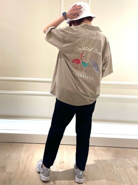 「fredy repit（フレディレピ）のアイテム（帽子）」を使った、TOTO_fredyさん（レディース・164cm）の春コーディネート