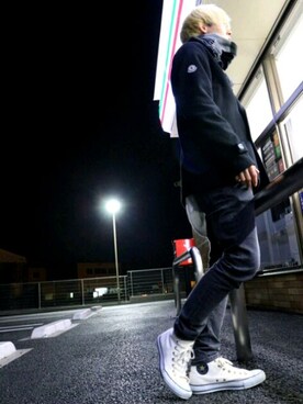 「セブンイレブン」｜けんつさん（メンズ・170cm）の冬コーディネート