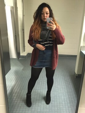 「skirt」｜「アイテム（ブーティ）」を使った、tacocatさん（レディース・170cm）の春コーディネート