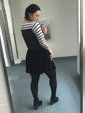 「stripes」｜「アイテム（ブーティ）」を使った、tacocatさん（レディース・170cm）の春コーディネート