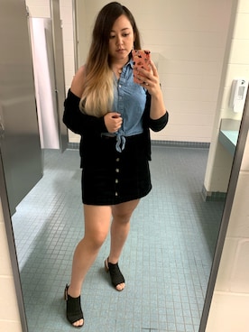 「skirt」｜「アイテム（サンダル）」を使った、tacocatさん（レディース・170cm）の秋コーディネート