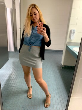 「skirt」｜「アイテム（サンダル）」を使った、tacocatさん（レディース・170cm）の秋コーディネート