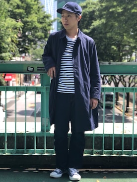 「1sin（イッシン）のアイテム」を使った、なじーさん（メンズ・167cm）の春コーディネート