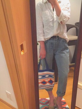 「チャイハネ（チャイハネ）のアイテム（トートバッグ）」を使った、なおさん（レディース・157cm）の春コーディネート
