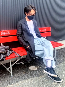 「SISE（シセ）のアイテム（ジャケット/アウター）」を使った、KёnJiさん（メンズ・169cm）の春コーディネート