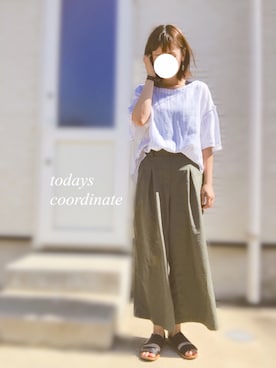 「アイテム（ピアス（両耳用））」を使った、kananaさん（レディース・161cm・30代）の夏コーディネート