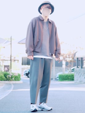 「RYO TAKASHIMA（リョウタカシマ）のアイテム（アクセサリー）」を使った、ヒロさん（メンズ・180cm）の秋コーディネート