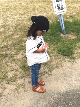 うっちーママさん（キッズ・90cm）の夏コーディネート