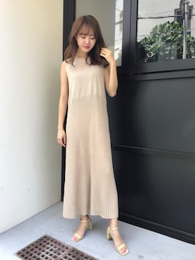 「日系休闲」｜「アイテム（ワンピース/ドレス）」を使った、natsukafukuさん（レディース・160cm）の夏コーディネート