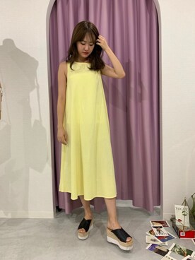「日系休闲」｜「アイテム（ワンピース/ドレス）」を使った、natsukafukuさん（レディース・160cm）の夏コーディネート