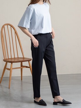 「日系极简」｜「アイテム（サンダル）」を使った、natsukafukuさん（レディース・160cm）の春コーディネート