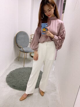 「日系极简」｜「アイテム（サンダル）」を使った、natsukafukuさん（レディース・160cm）の春コーディネート