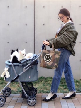 「ECODECO（エコデコ）のアイテム（バッグ）」を使った、Ellie◡̈*❤︎さん（レディース・153cm）の冬コーディネート