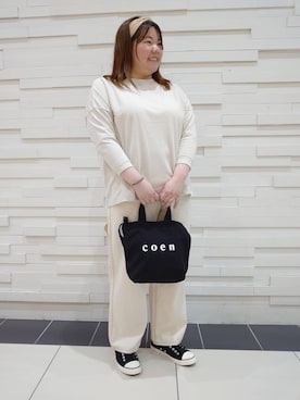 「SMITH'S（スミス）のアイテム（パンツ）」を使った、coen みー子さん（レディース・162cm）の秋コーディネート