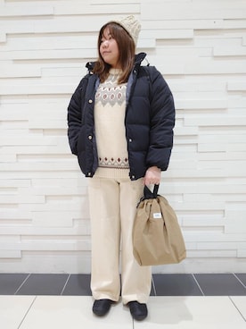 「HIGHLAND 2000（ハイランドトゥーサウザンド）のアイテム」を使った、coen みー子さん（レディース・162cm）の冬コーディネート