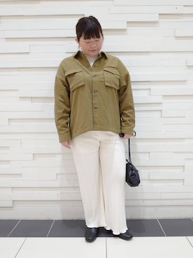 「みりたりー」｜「アイテム（ブーツ）」を使った、coen みー子さん（レディース・162cm）の秋コーディネート