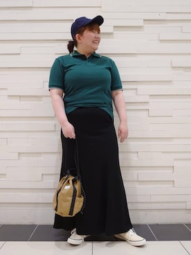 「Cooperstown Ball Cap（クーパーズタウンボールキャップ）のアイテム」を使った、coen みー子さん（レディース・162cm）の夏コーディネート