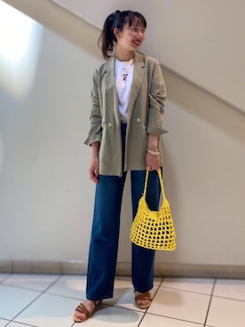 Rikakoさん（レディース・160cm）の春コーディネート