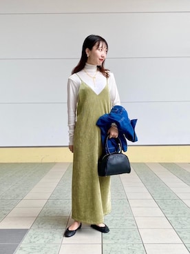 「Tシャツ/カットソー」｜「アイテム（デニムジャケット）」を使った、Rikakoさん（レディース・160cm）の夏コーディネート