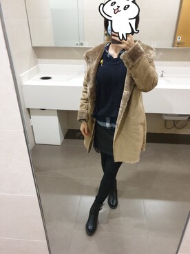「cache cache（カシュ カシュ）のアイテム（トップス）」を使った、Elena30453724さん（レディース・158cm）の冬コーディネート