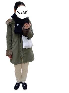 「relacher（ルラシェ）のアイテム」を使った、srinさん（レディース・163cm）の冬コーディネート