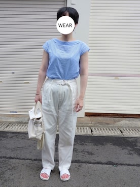 「MU（エムユー）のアイテム（アクセサリー）」を使った、srinさん（レディース・163cm）の夏コーディネート