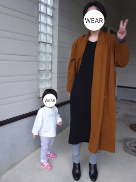 「1er Arrondissement（プルミエアロンディスモン）のアイテム（その他アウター）」を使った、srinさん（レディース・163cm）の冬コーディネート