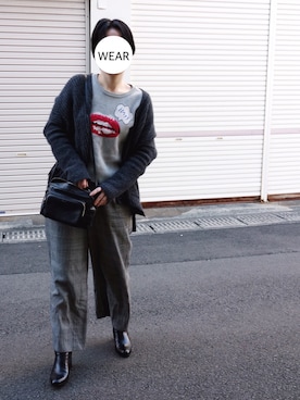 「MERVEILLE H.（メルベイユアッシュ）のアイテム」を使った、srinさん（レディース・163cm）の冬コーディネート