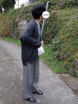 「MERVEILLE H.（メルベイユアッシュ）のアイテム」を使った、srinさん（レディース・163cm）の冬コーディネート