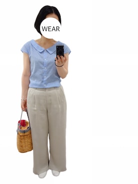 「MU（エムユー）のアイテム」を使った、srinさん（レディース・163cm）の夏コーディネート